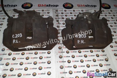 Суппорт тормозной передний Mercedes W203 из Японии