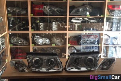 Фары Фольксваген Пассат Тюнинг с линзой и диодами склад16