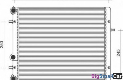 Радиатор охлаждения VAG 6Q0121253AE 430 X 415 X 26 - купить Краснодаре