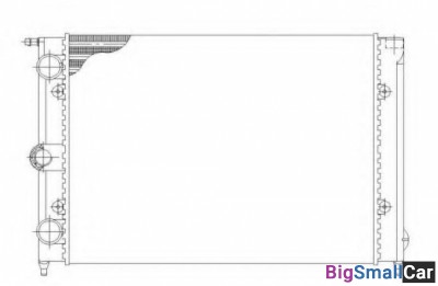Радиатор охлаждения AVA quality cooling VWA2039 43 - купить Краснодаре
