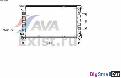 Радиатор охлаждения AVA quality cooling VW2066 С к - купить Краснодаре