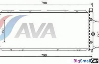 Радиатор охлаждения patron PRS3246 720 X 380 33мм - купить Краснодаре