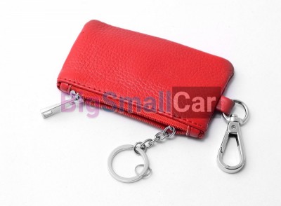 Чехол Для Ключей Mini Универсальный, Кожаный С Теснением, Красный bgt1005