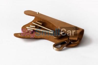 Чехол Для Ключей Bmw Универсальный, Кожаный, Бежевый bgt1009