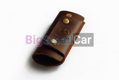 Чехол Для Ключей Mercedes Универсальный, Кожаный, Темно-Коричневый bgt1011