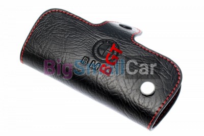 Чехол Для Ключей Bmw Универсальный, Кожаный, Цвет Нити Красный bgt1012