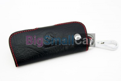 Чехол Для Ключей Mercedes Универсальный, Кожаный, Цвет Нити Красный bgt1016