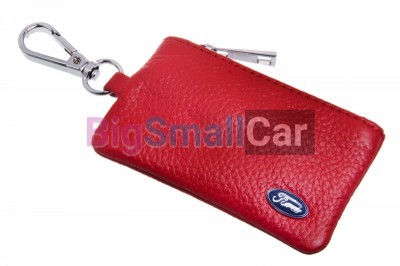 Чехол Для Ключей Ford Универсальный, Кожаный С Металическим Значком, Красный bgt1028