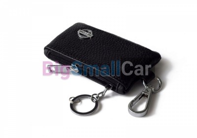 Чехол Для Ключей Nissan Универсальный, Кожаный, С Металлическим Значком, Черный bgt1041