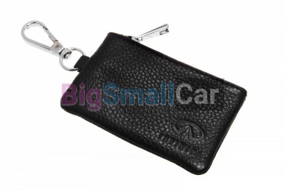 Чехол Для Ключей Infiniti Универсальный, Кожаный, С Тиснением, Черный bgt1046