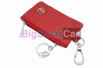 Чехол Для Ключей Opel Универсальный, Кожаный С Металическим Значком, Красный bgt1092